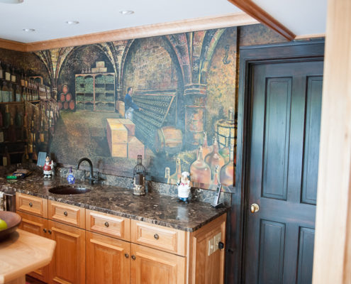 Interior Painted Mural Winery