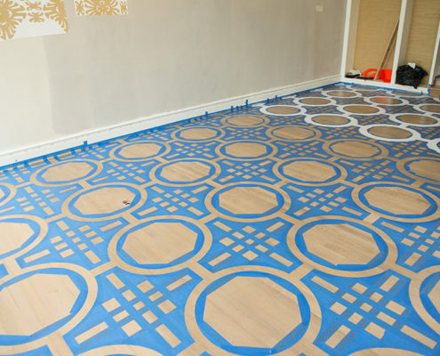 Painted Floor Progress