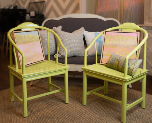 Painted Furniture Green Chairs
