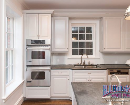 Painted White Cabinets Completed richmond Virginia