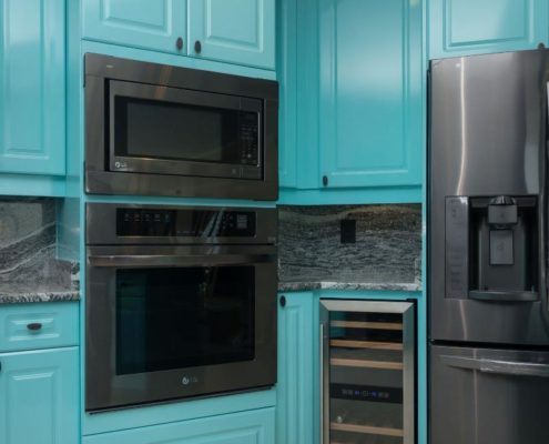 Painted Cabinets Light Blue