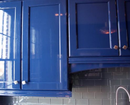 Painted Cabinet Bright Blue