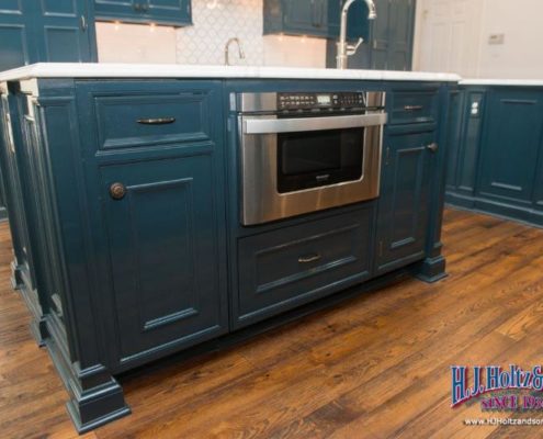 Painted Cabinets Blue Island