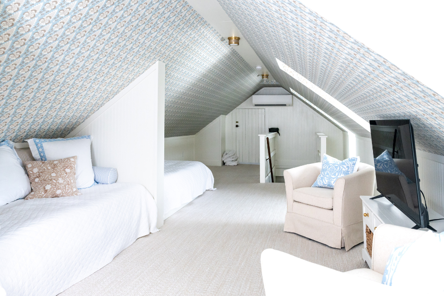 Attic Renovation Creates Welcoming Space for Family and Friends