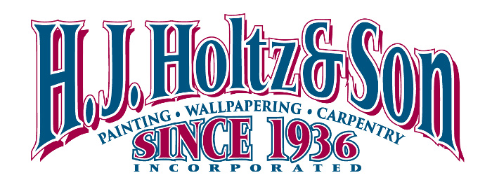 House Painters Wallpaper H. J. Holtz & Son, Inc. Richmond Tuckahoe Midlothian Short Pump West End The Fan River Road Vir logo